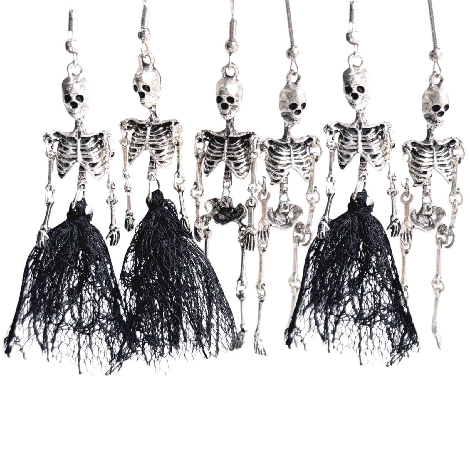 Vintage Collectible Toys - 1 Pair Halloween Vintage Skeleton Skull