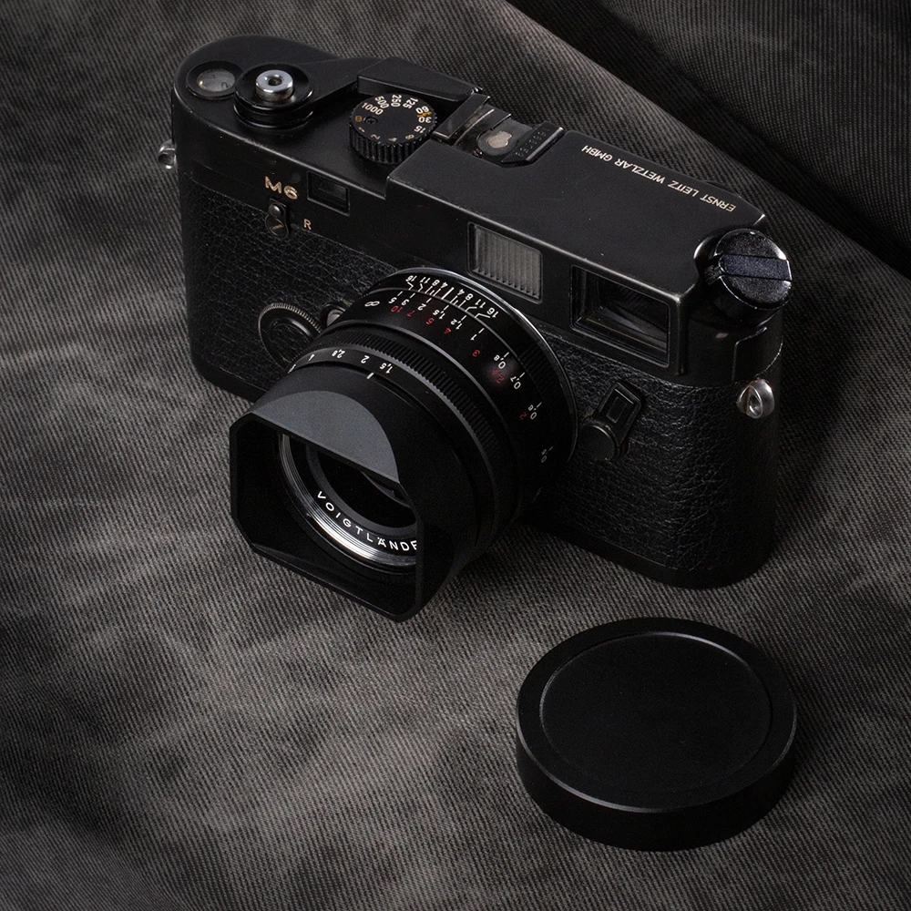 Lens Cap Vintage - Lightweight Square Metal Lens Hood Shade