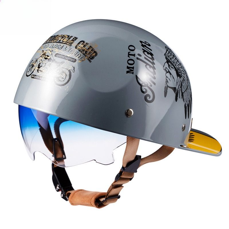 Vintage Motorbike Half Helmet  - Lens Cap Vintage avis et prix