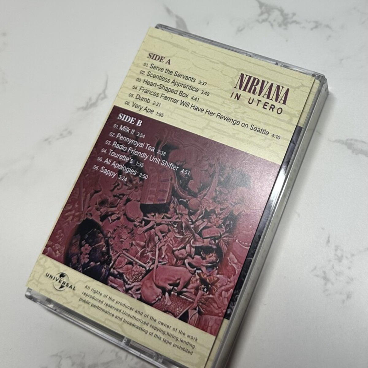 Nirvana in Utero Cassette Tape - Vintage And Collectible avis et prix