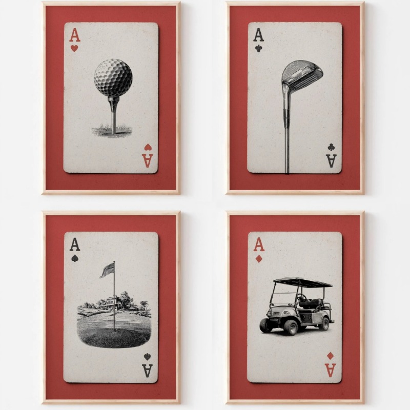 Vintage Golf Playing Cards Pos - Vintage Collectible Playing Cards avis et prix