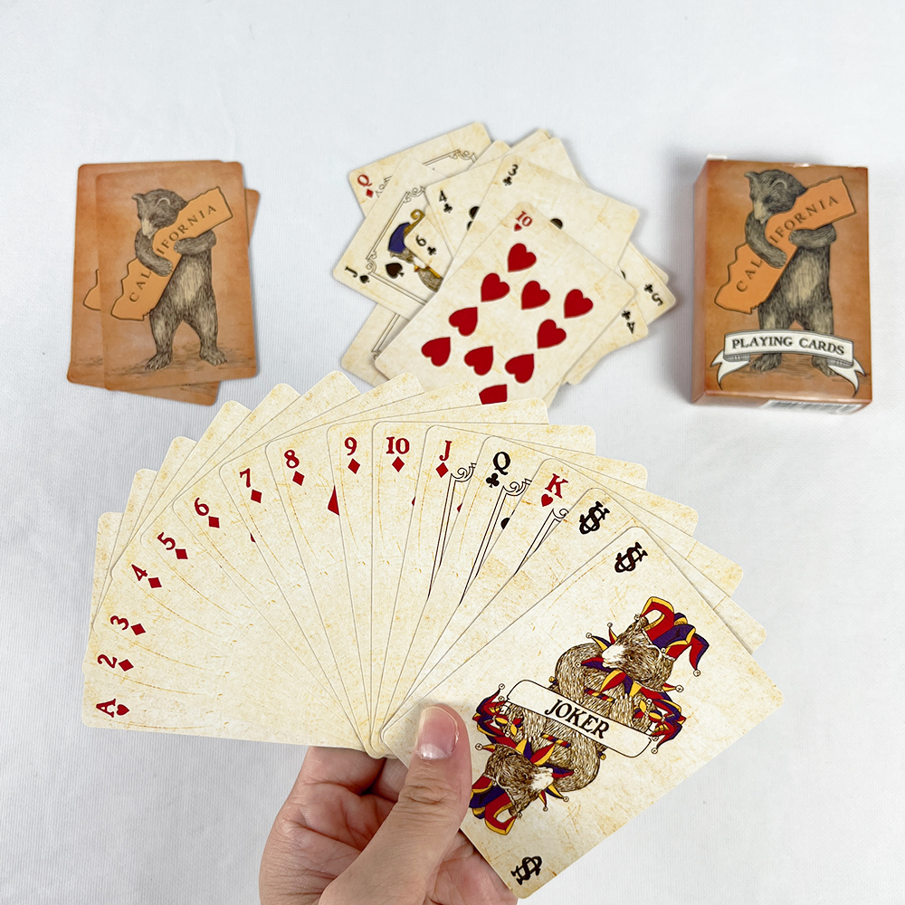 57x72mm Vintage Colourful Bear - Vintage Collectible Playing Cards avis et prix