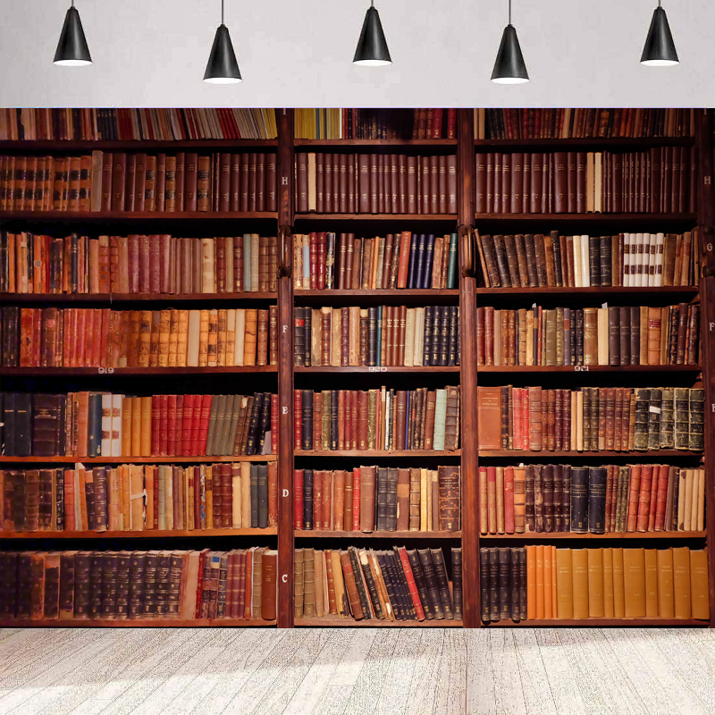 Wood Bookshelf Photography Bac - Vintage And Collectible Books avis et prix
