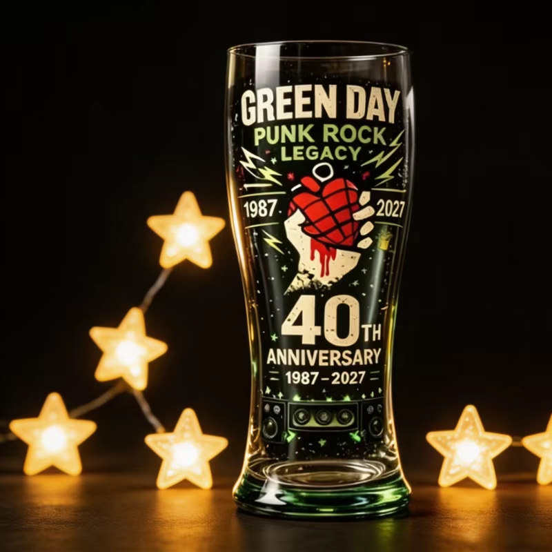 Retro Punk Rock 40 Year Commem - Vintage Collectible Glass avis et prix