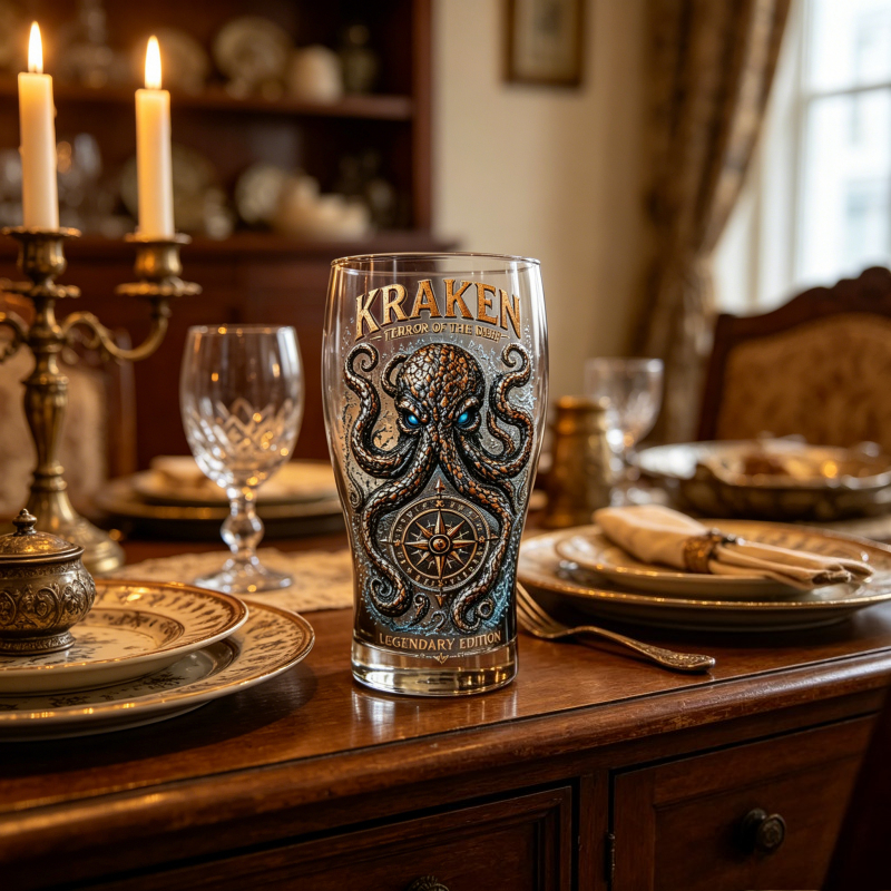 Retro Kraken Octopus Compass G - Vintage Collectible Glassware avis et prix