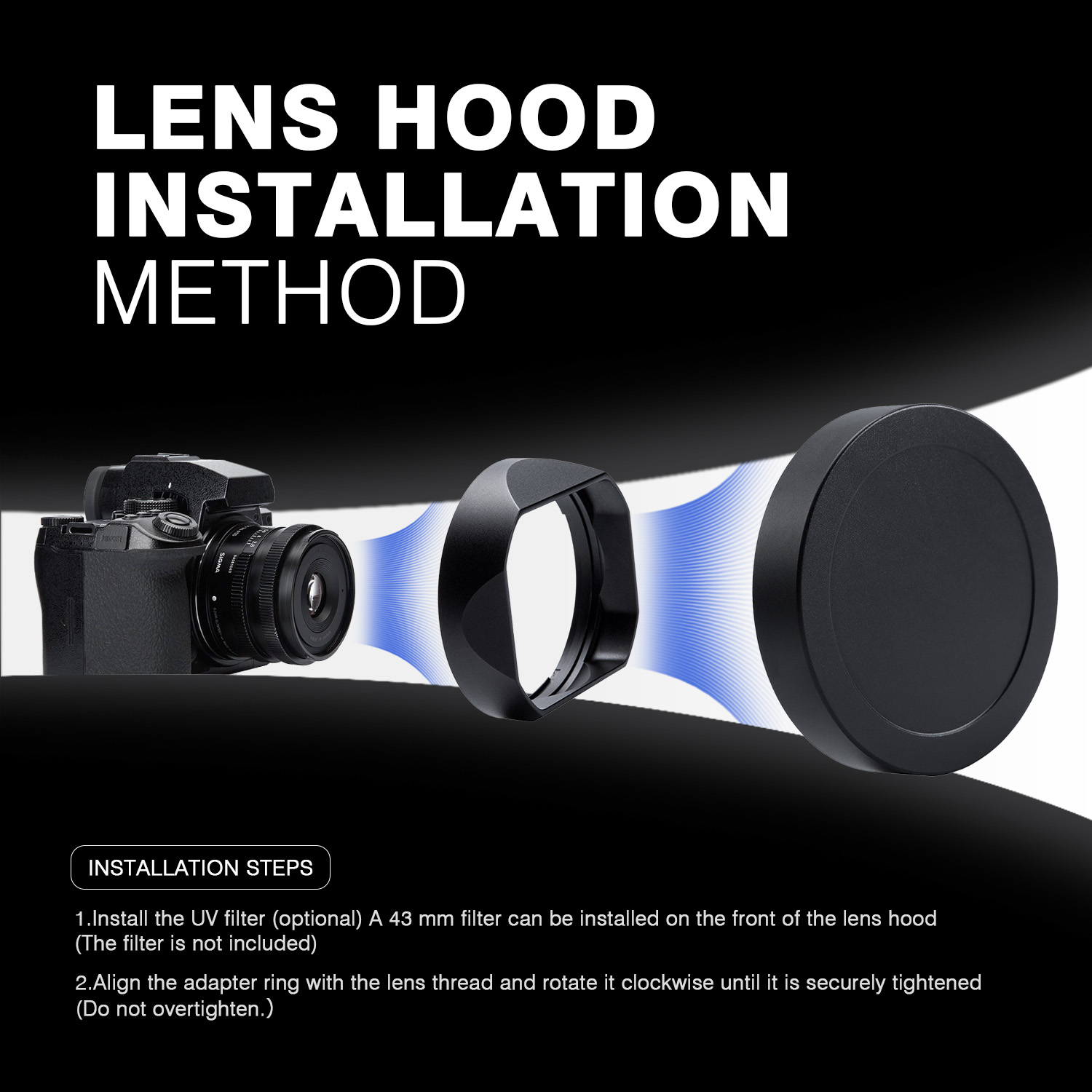 Metal Lens Hood Lightweight Sq - Lens Cap Vintage avis et prix