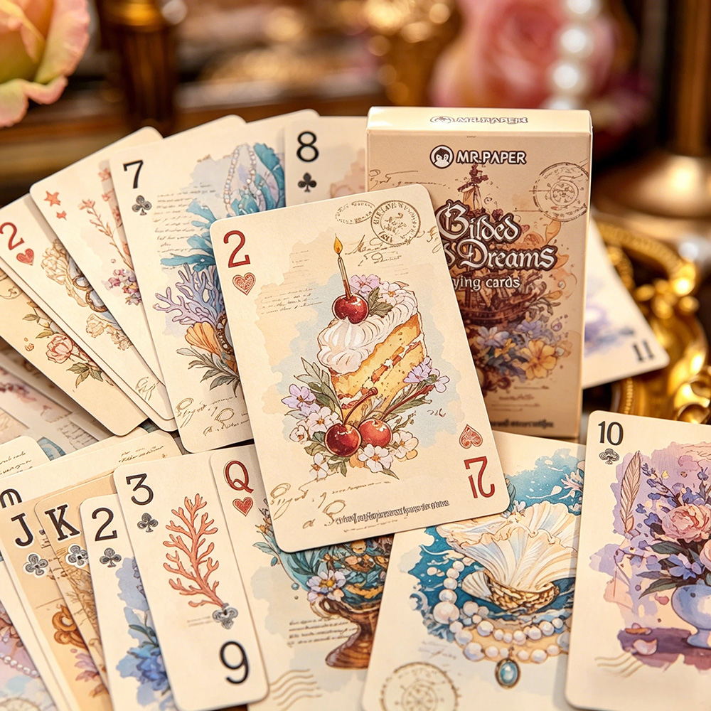 55Pcs Vintage Aesthetic Playin - Vintage Collectible Playing Cards avis et prix