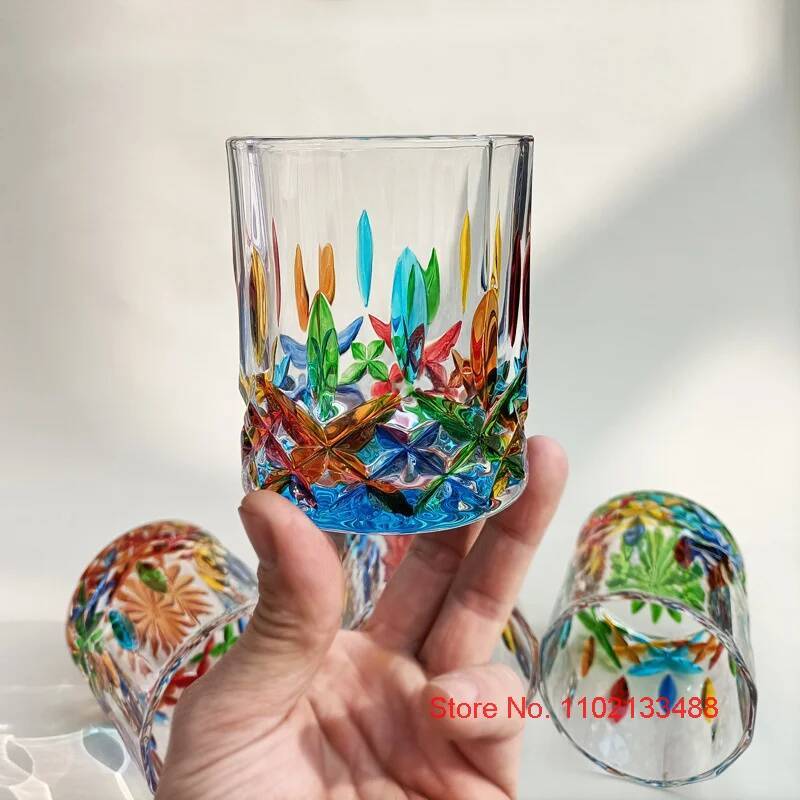 Designer Cup Colorful Jewelry  - Vintage Collectible Glass avis et prix
