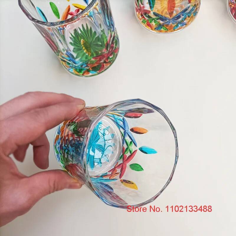Designer Cup Colorful Jewelry  - Vintage Collectible Glass avis et prix