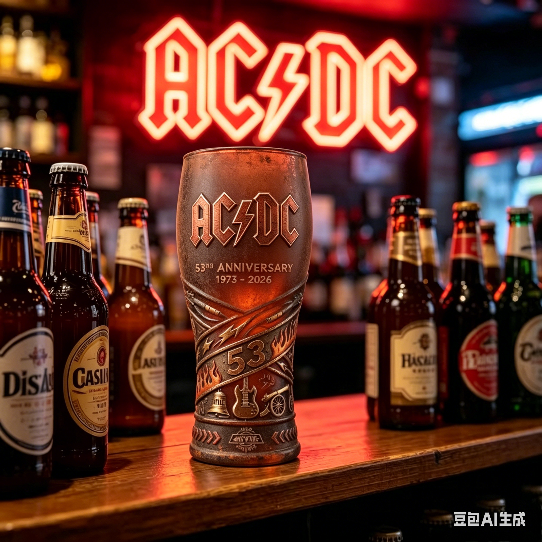RURUYA AC/DC 53rd Anniversary  - Vintage Collectible Glass avis et prix
