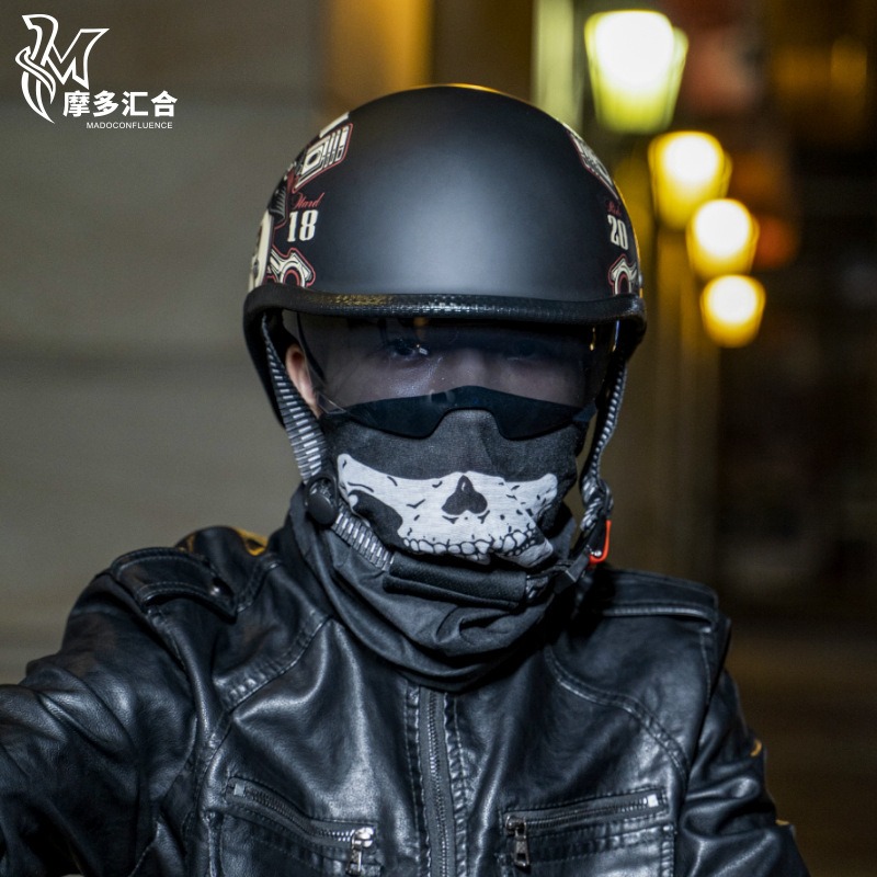Retro Motorcycle Helmets for M - Lens Cap Vintage avis et prix