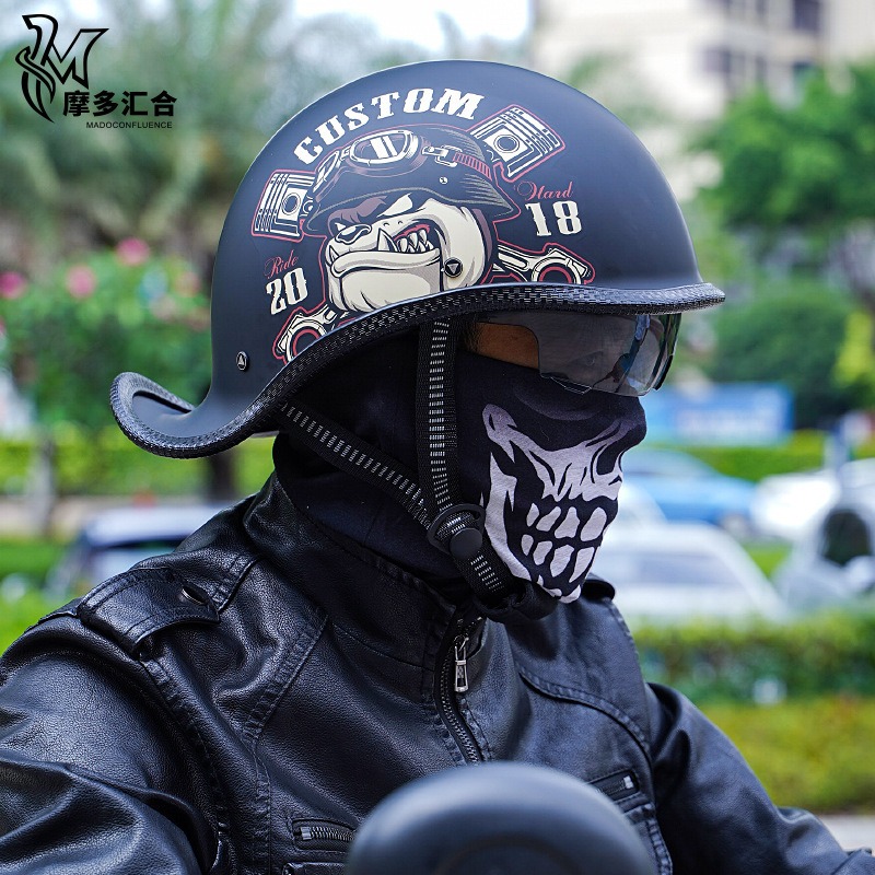 Retro Motorcycle Helmets for M - Lens Cap Vintage avis et prix