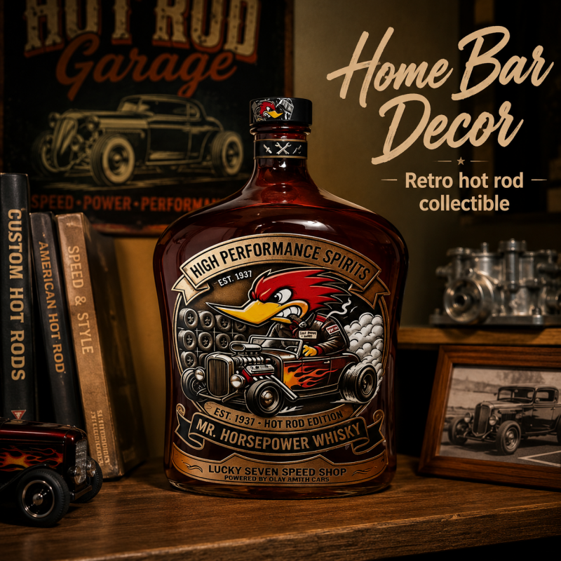Vintage Hot Rod Mr Horsepower  - Vintage Collectible Glass avis et prix