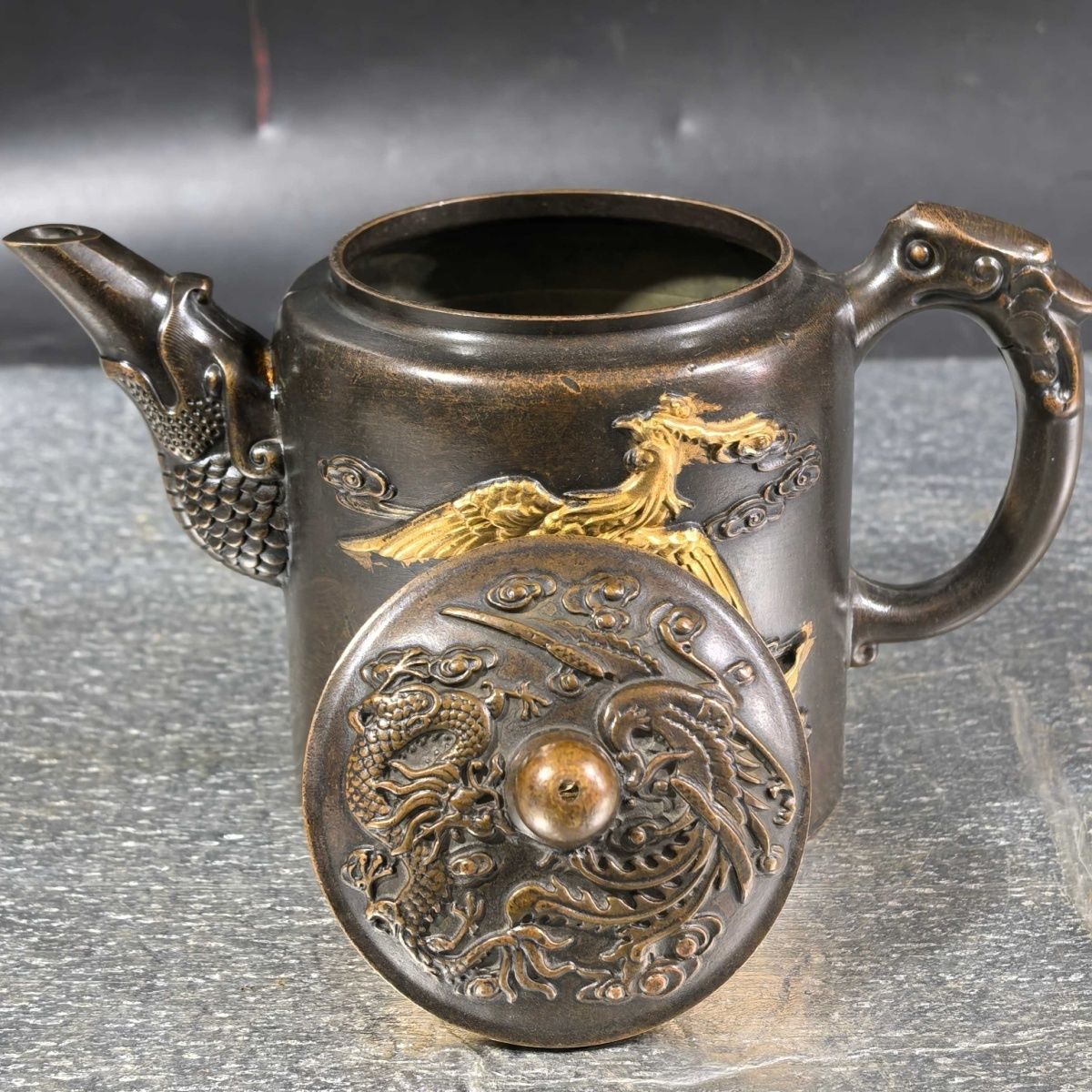 Vintage Gilt Brass Dragon & Ph - Collectible Vintage Wine avis et prix