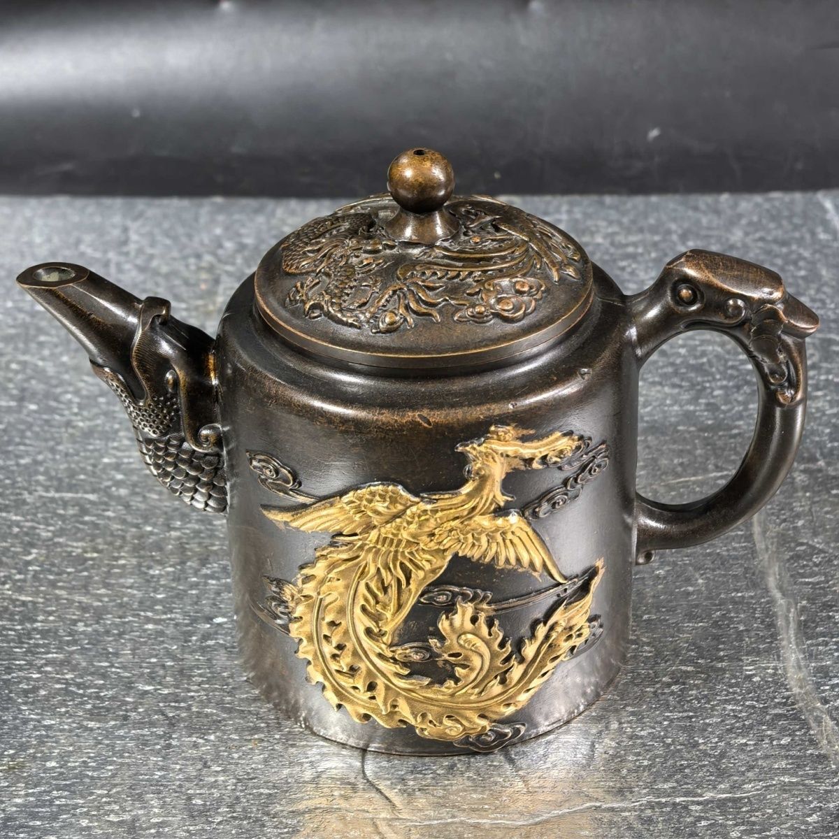 Vintage Gilt Brass Dragon & Ph - Collectible Vintage Wine avis et prix