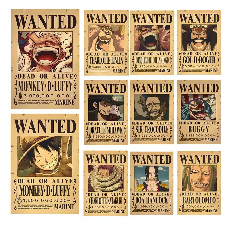 Anime One Piece Bounty Wanted  - Vintage Collectible Toys avis et prix