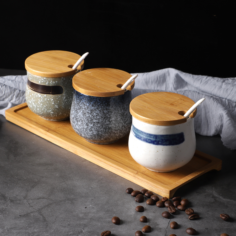 Ceramic Seasoning Jar Salt Sug - Vintage Collectible Spoons avis et prix