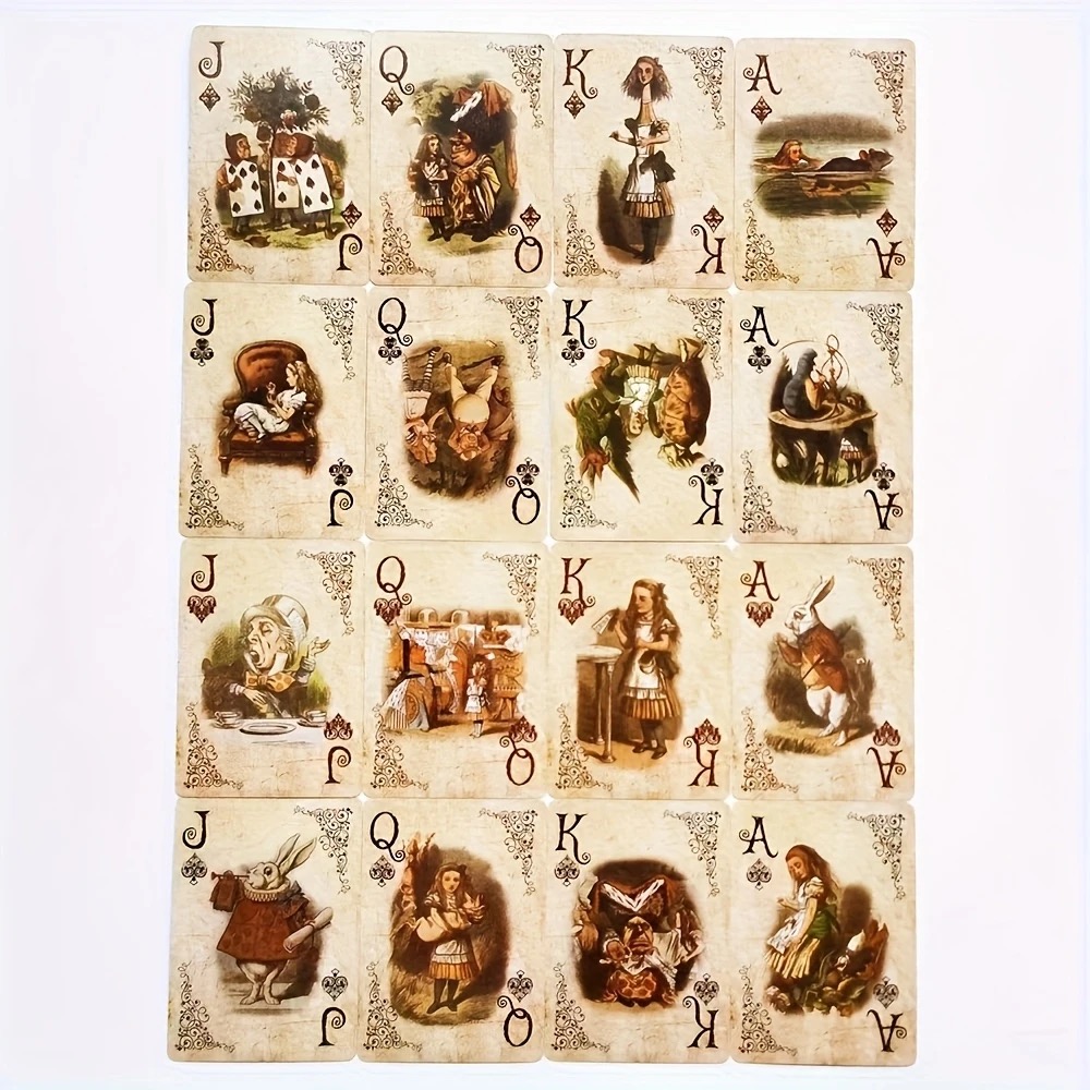 54PCS Alice Vintage Paper Poke - Vintage Collectible Playing Cards avis et prix