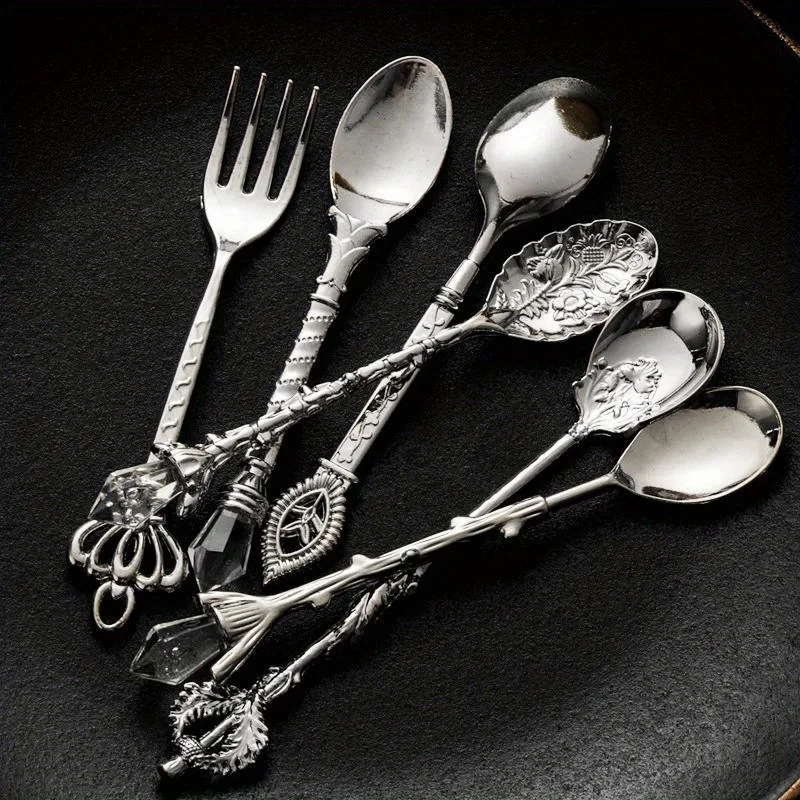 6pcs Vintage Spoons Fork Royal - Vintage Collectible Spoons avis et prix