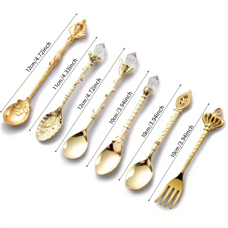 6pcs Vintage Spoons Fork Royal - Vintage Collectible Spoons avis et prix