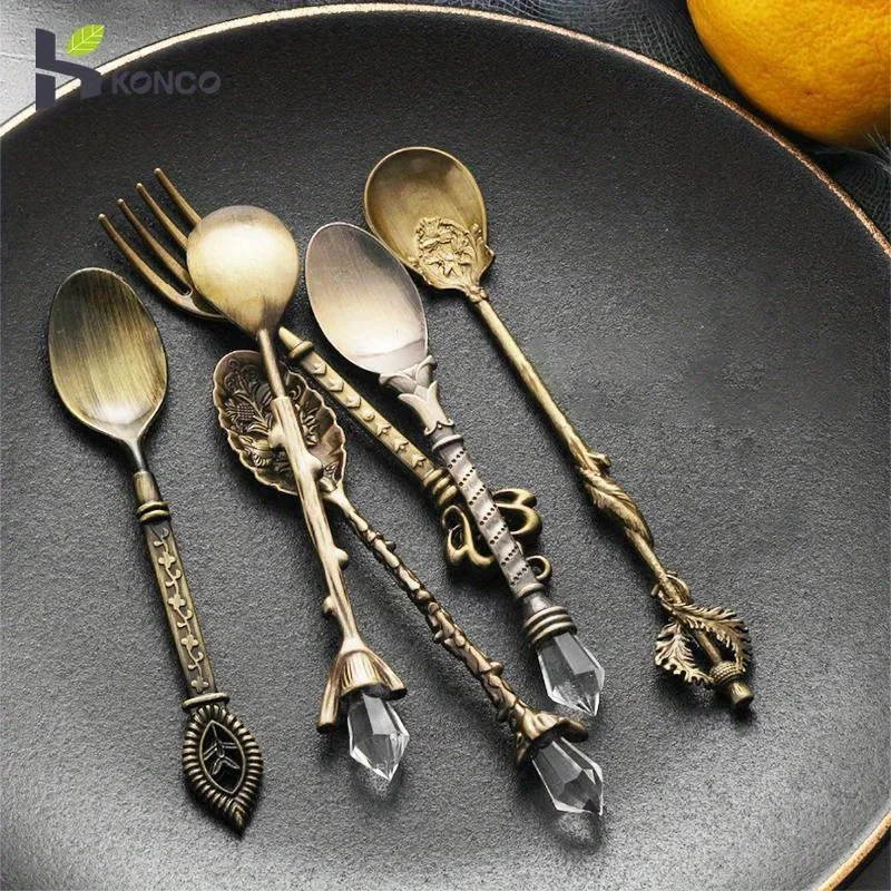 6pcs Vintage Spoons Fork Royal - Vintage Collectible Spoons avis et prix