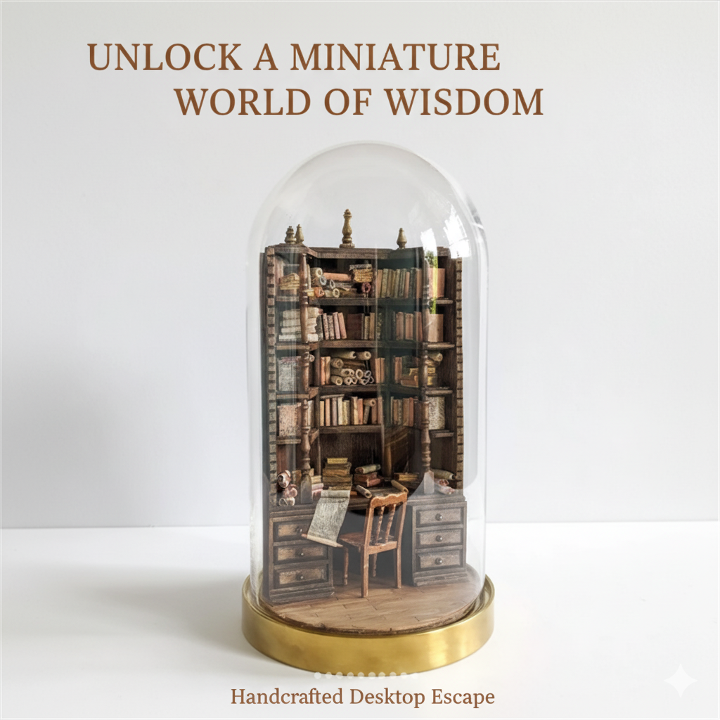 Miniature Bookcase Bookshelf D - Vintage Collectible Glass avis et prix