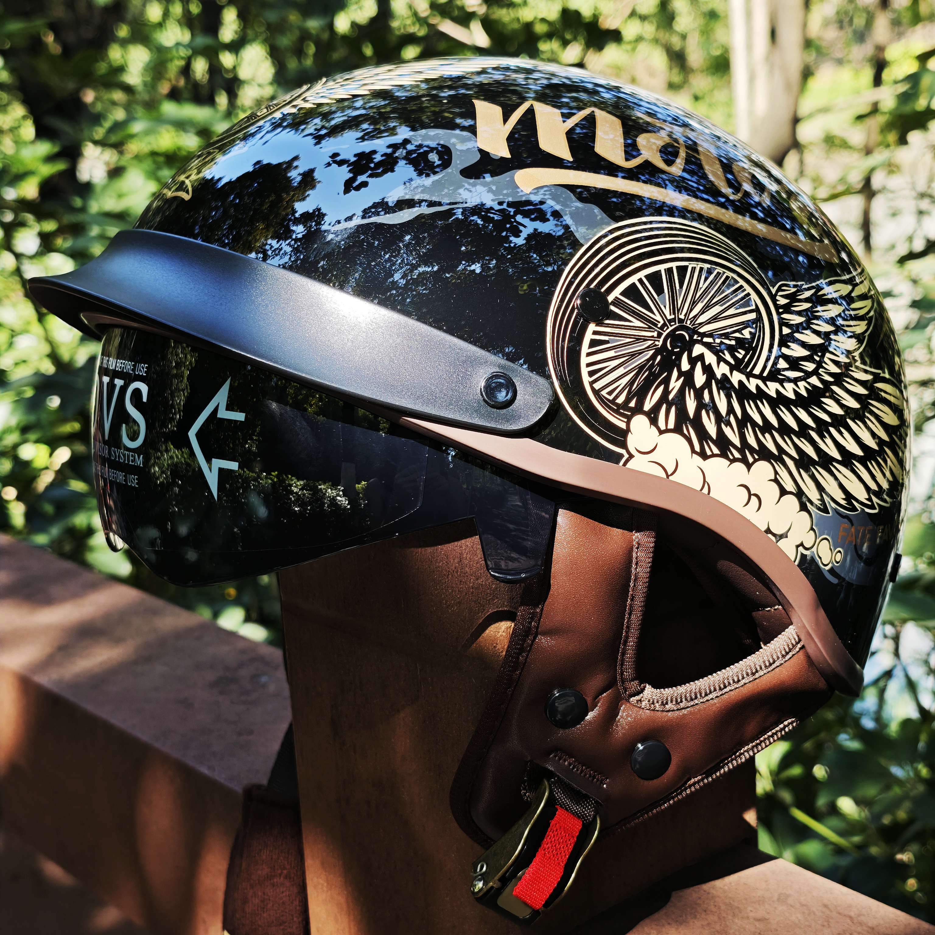 Retro Motorcycle Helmets for M - Lens Cap Vintage avis et prix