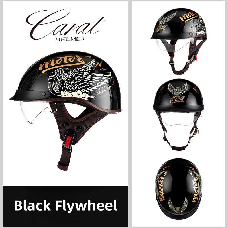 Retro Motorcycle Helmets for M - Lens Cap Vintage avis et prix